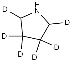 pyrrolidine-2,3,3,4,4,5-d6 Struktur