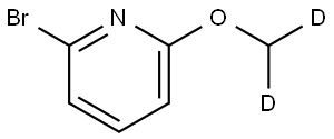 2-bromo-6-(methoxy-d2)pyridine Struktur