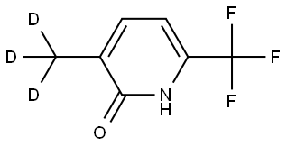 3-(methyl-d3)-6-(trifluoromethyl)pyridin-2(1H)-one Struktur