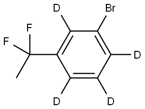 1-bromo-3-(1,1-difluoroethyl)benzene-2,4,5,6-d4 Struktur