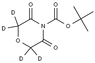 tert-butyl 3,5-dioxomorpholine-4-carboxylate-2,2,6,6-d4 Struktur