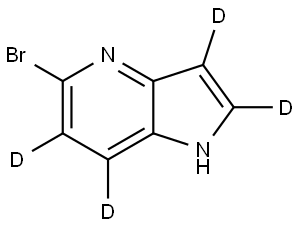 5-bromo-1H-pyrrolo[3,2-b]pyridine-2,3,6,7-d4 Struktur