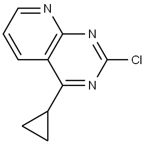 2-chloro-4-cyclopropylpyrido[2,3-d]pyrimidine Struktur