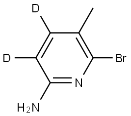 6-bromo-5-methylpyridin-3,4-d2-2-amine Struktur