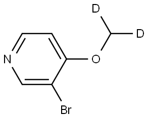 3-bromo-4-(methoxy-d2)pyridine Struktur