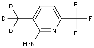 3-(methyl-d3)-6-(trifluoromethyl)pyridin-2-amine Struktur