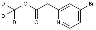 methyl-d3 2-(4-bromopyridin-2-yl)acetate Struktur