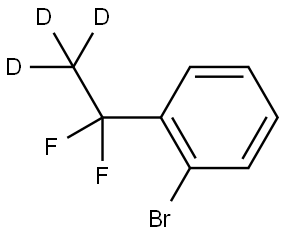 1-bromo-2-(1,1-difluoroethyl-2,2,2-d3)benzene Struktur