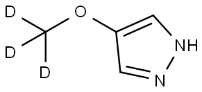 4-(methoxy-d3)-1H-pyrazole Struktur