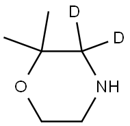 2,2-dimethylmorpholine-3,3-d2 Struktur