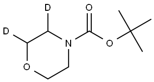 tert-butyl morpholine-4-carboxylate-2,3-d2 Struktur