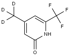 4-(methyl-d3)-6-(trifluoromethyl)pyridin-2-ol Struktur