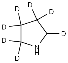 pyrrolidine-2,2,3,3,4,4,5-d7 Struktur