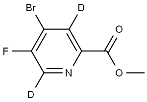 methyl 4-bromo-5-fluoropicolinate-3,6-d2 Struktur