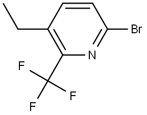 6-bromo-3-ethyl-2-(trifluoromethyl)pyridine Struktur