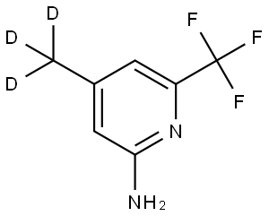 4-(methyl-d3)-6-(trifluoromethyl)pyridin-2-amine Struktur