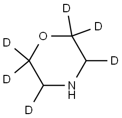 morpholine-2,2,3,5,6,6-d6 Struktur