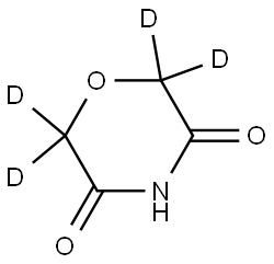 morpholine-3,5-dione-2,2,6,6-d4 Struktur