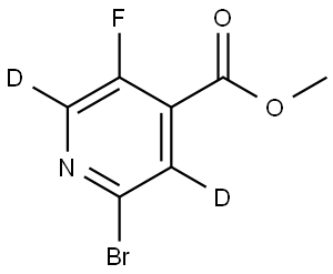 methyl 2-bromo-5-fluoroisonicotinate-3,6-d2 Struktur