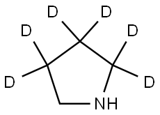 pyrrolidine-2,2,3,3,4,4-d6 Struktur