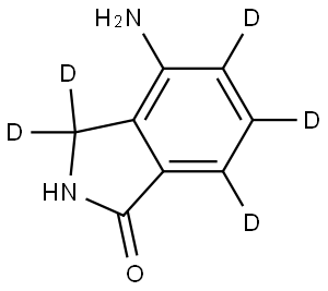 4-aminoisoindolin-1-one-3,3,5,6,7-d5 Struktur