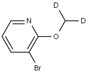 3-bromo-2-(methoxy-d2)pyridine Struktur