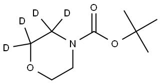 tert-butyl morpholine-4-carboxylate-2,2,3,3-d4 Struktur