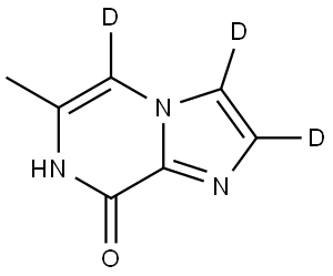 6-methylimidazo[1,2-a]pyrazin-8(7H)-one-2,3,5-d3 Struktur