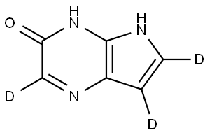 5H-pyrrolo[2,3-b]pyrazin-2,6,7-d3-3-ol Struktur