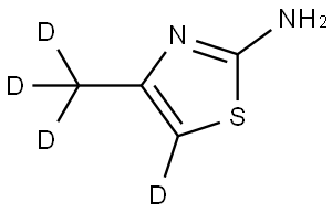 4-(methyl-d3)thiazol-5-d-2-amine Struktur