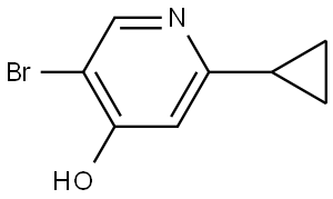 5-bromo-2-cyclopropylpyridin-4-ol Struktur