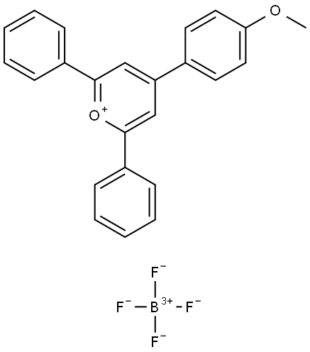 2,5-DIPHENYL-3(4-METHOXYPHENYL)PYRONIUM TETRAFLUOROBORATE Struktur