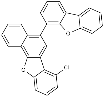 Benzo[b]naphtho[2,1-d]furan, 7-chloro-5-(4-dibenzofuranyl)- Struktur