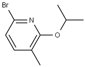 6-bromo-2-isopropoxy-3-methylpyridine Struktur