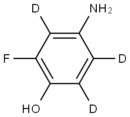 4-amino-2-fluorophen-3,5,6-d3-ol Struktur