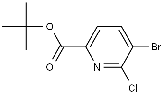 tert-butyl 5-bromo-6-chloropicolinate Struktur