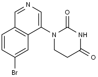 2,4(1H,3H)-Pyrimidinedione, 1-(6-bromo-4-isoquinolinyl)dihydro- Struktur