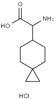 2-Amino-2-(spiro[2.5]octan-6-yl)acetic acid (hydrochloride) Structure