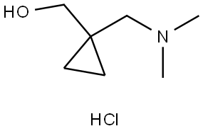 1-[(dimethylamino)methyl]cyclopropyl]methanol hydrochloride Struktur