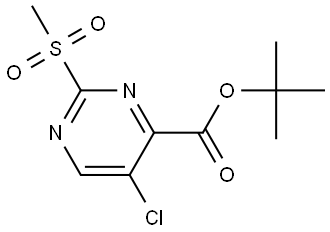 tert-butyl 5-chloro-2-methylsulfonyl-pyrimidine-4-carboxylate Struktur