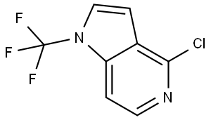 1H-Pyrrolo[3,2-c]pyridine, 4-chloro-1-(trifluoromethyl)- Struktur