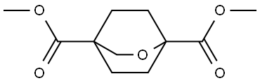 dimethyl 2-oxabicyclo[2.2.2]octane-1,4-dicarboxylate Struktur