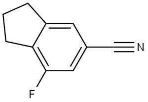 7-fluoro-2,3-dihydro-1H-indene-5-carbonitrile Struktur