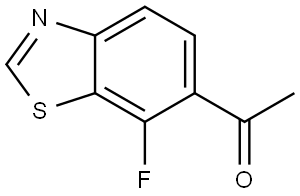 Ethanone, 1-(7-fluoro-6-benzothiazolyl)- Struktur