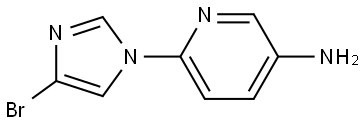 6-(4-bromo-1H-imidazol-1-yl)pyridin-3-amine Struktur