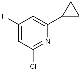 2-chloro-6-cyclopropyl-4-fluoropyridine Struktur