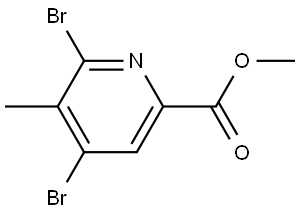 methyl 4,6-dibromo-5-methylpicolinate Struktur