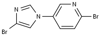 2-bromo-5-(4-bromo-1H-imidazol-1-yl)pyridine Struktur