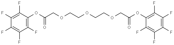 Bis-PEG3-PFP ester Struktur