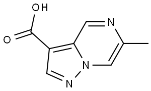 Pyrazolo[1,5-a]pyrazine-3-carboxylic acid, 6-methyl- Structure